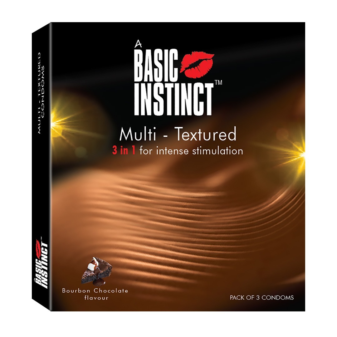 Multi Textured Condoms Bourbon Chocolate Pack of 3’s