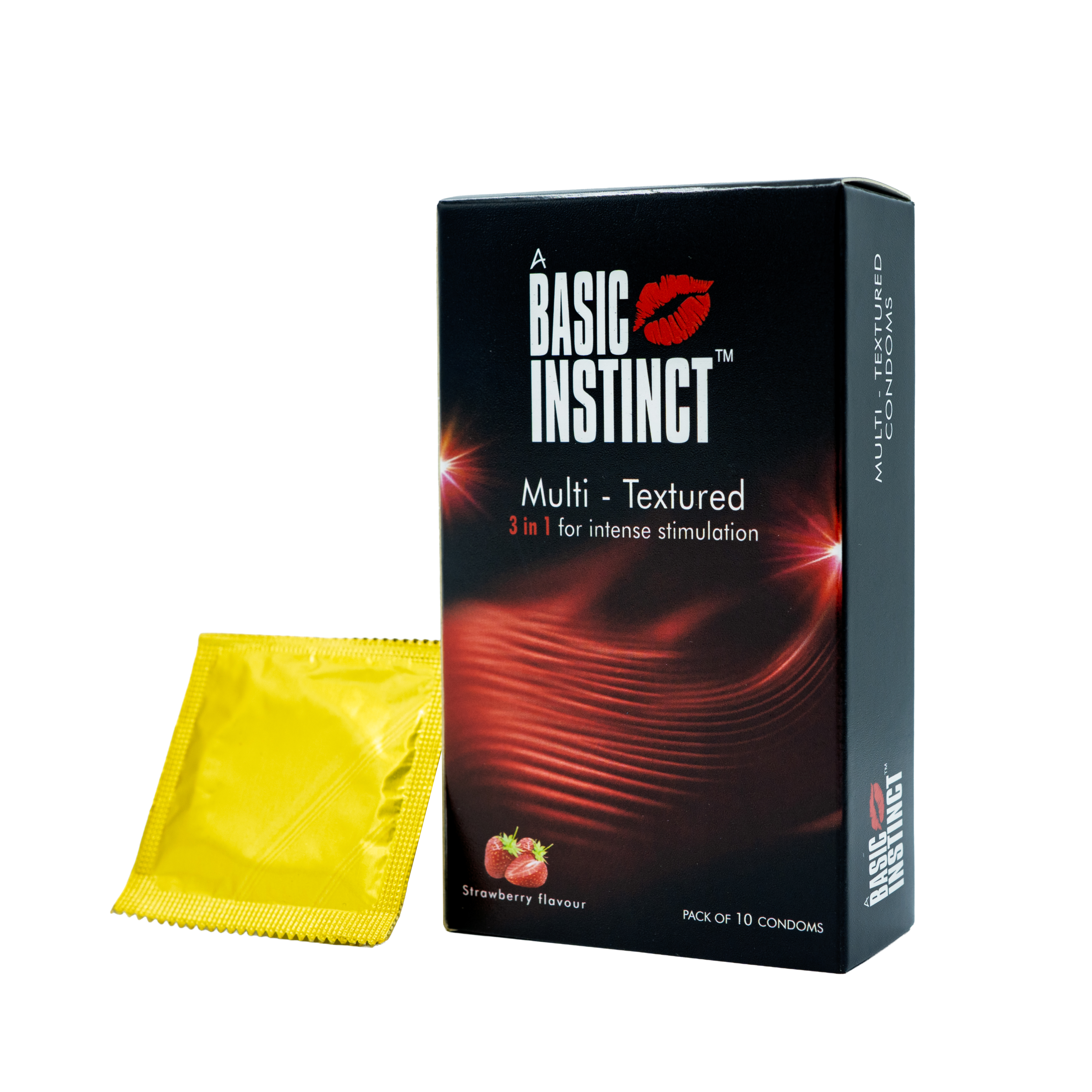 Multi Textured Condoms Strawberry Pack of 10’s